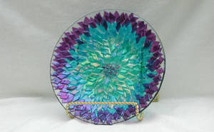 "Striker Violet Dahlia" Bowl